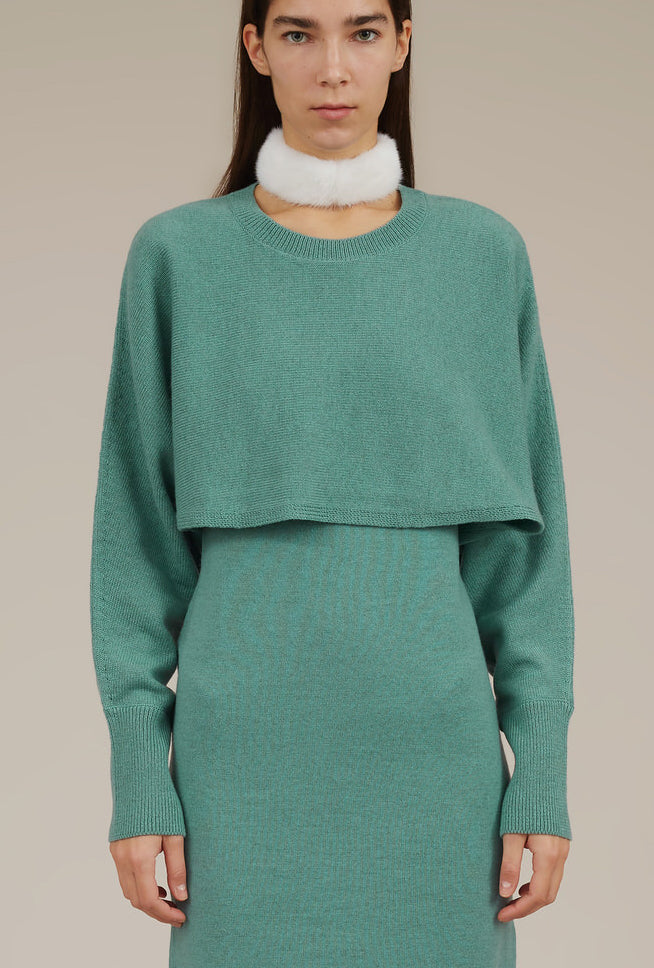 MIA CROPPED CASHMERE SWEATER