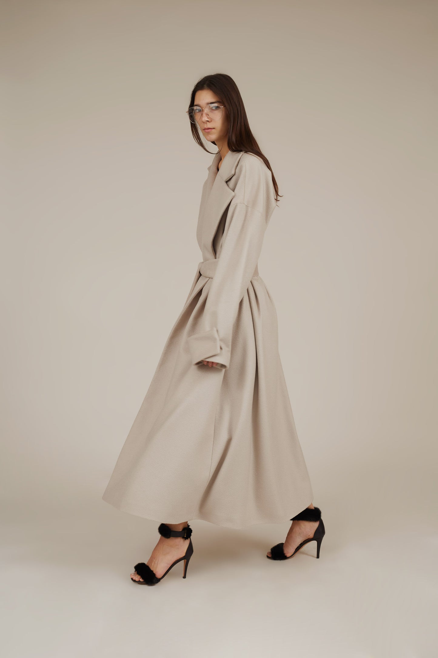 GRACE OVER SIZE CASHMERE LONG COAT