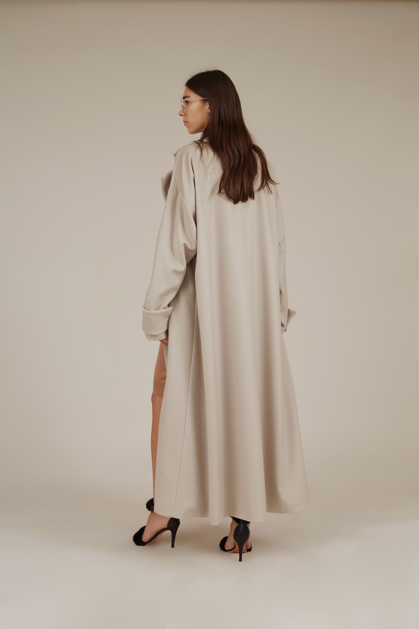 GRACE OVER SIZE CASHMERE LONG COAT